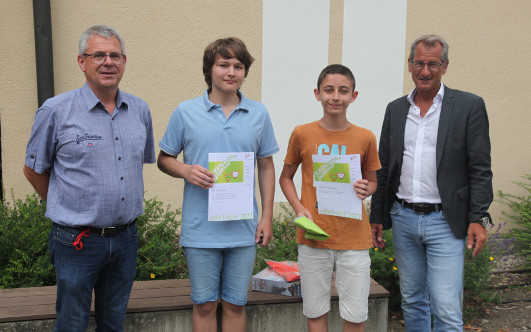 Zwei Preisträger des Jugendwettbewerbs Informatik