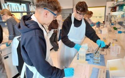 Biologie-Oberstufenkurse der Q13 zu Besuch an der THD untersuchen umliegende Gewässer